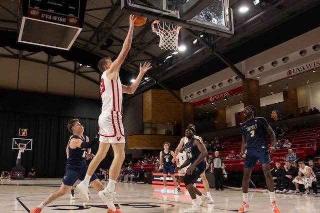 Evan Ramsey scores another DII men's basketball bucket.